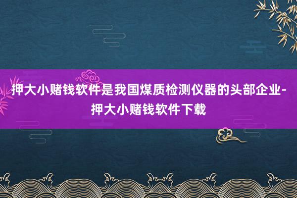 押大小赌钱软件是我国煤质检测仪器的头部企业-押大小赌钱软件下载