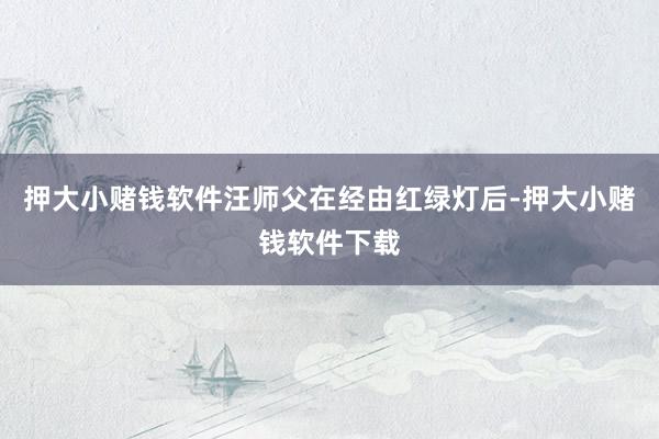 押大小赌钱软件汪师父在经由红绿灯后-押大小赌钱软件下载