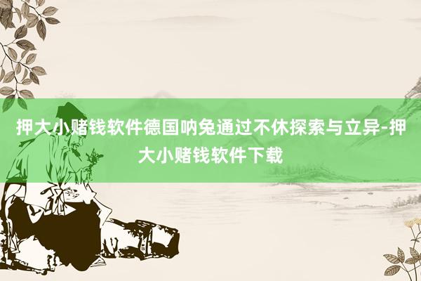 押大小赌钱软件德国呐兔通过不休探索与立异-押大小赌钱软件下载